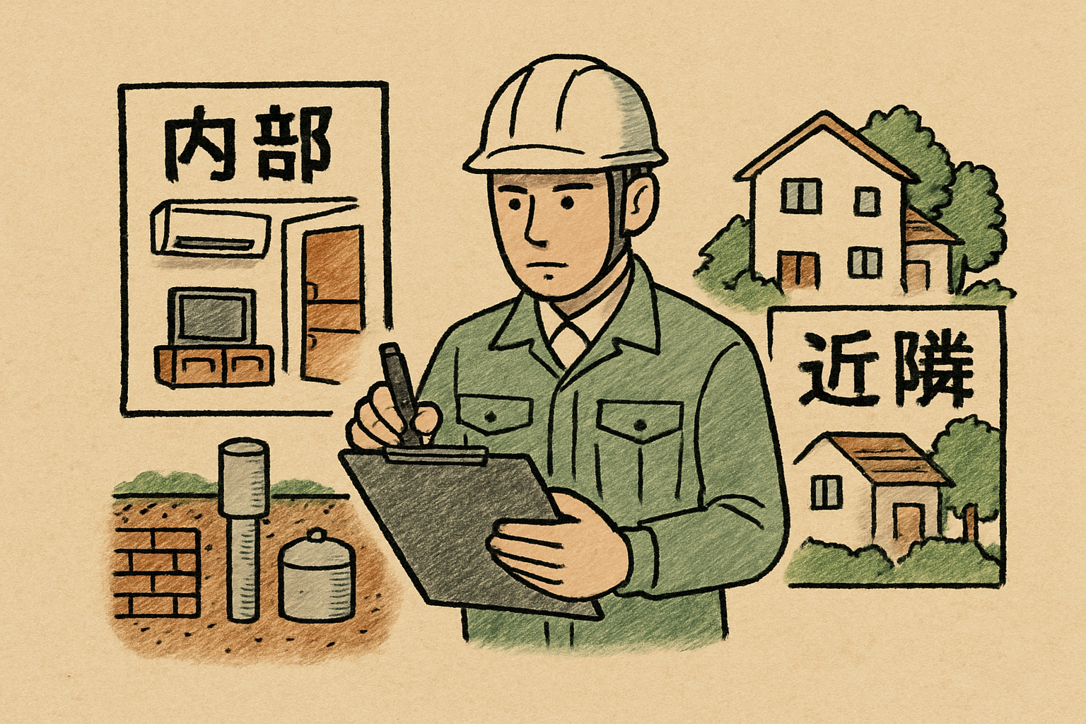 内部・地中・近隣に関わるリスクの見極め方