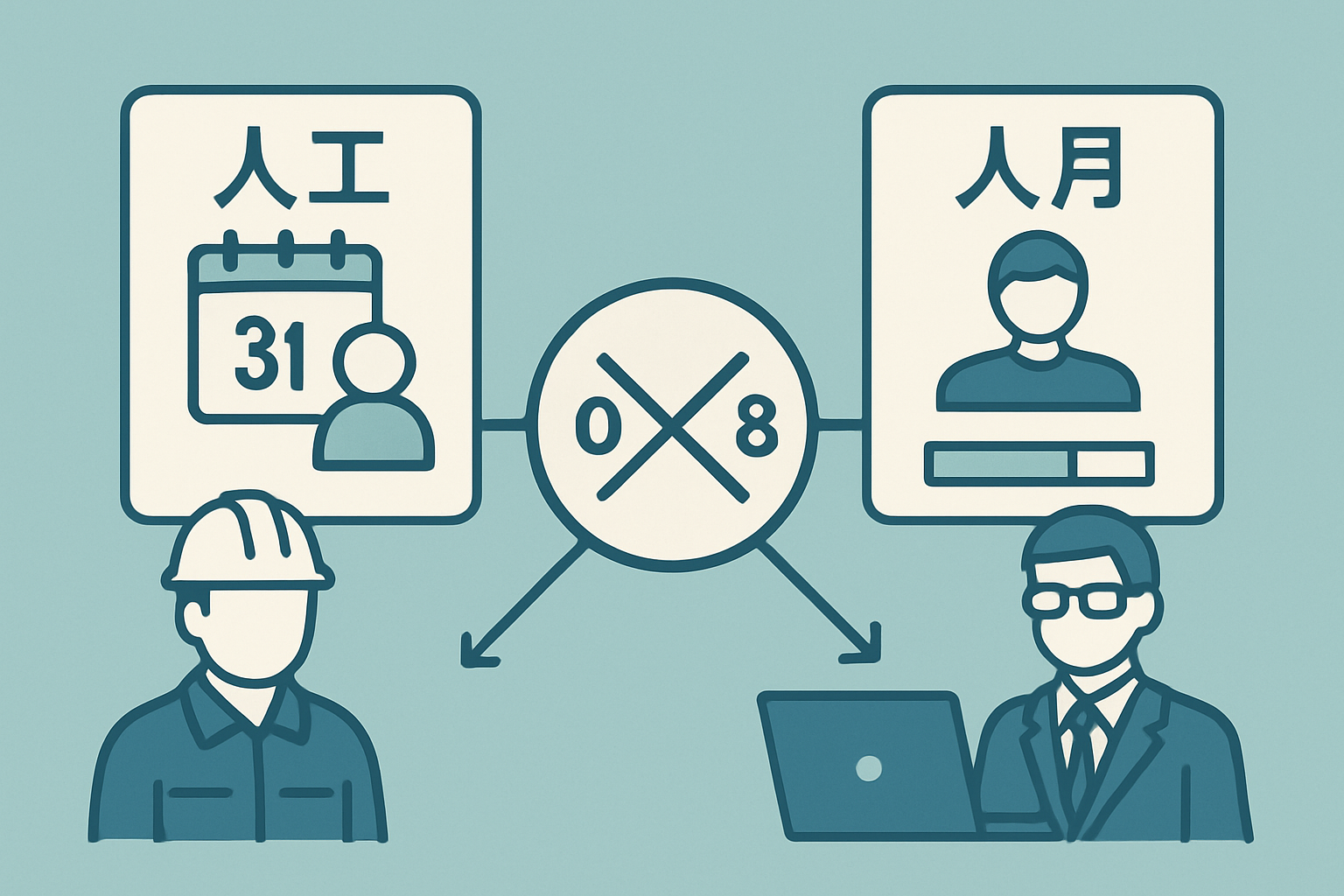 人工単位で管理される労務提供の構造的共通性