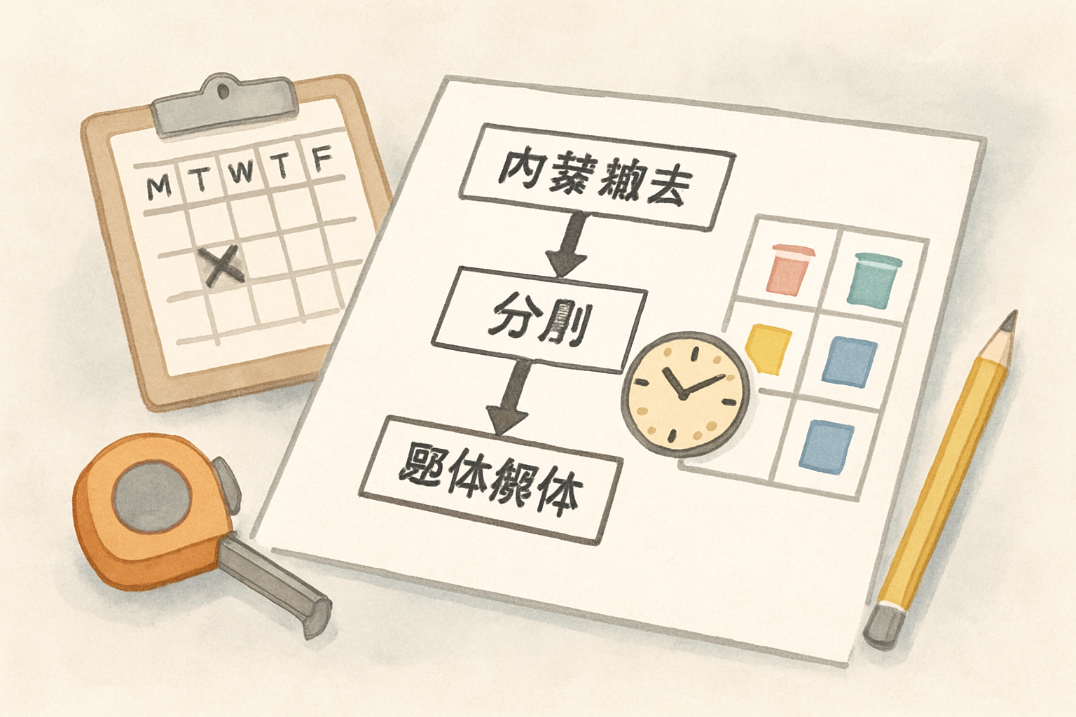 現場作業を効率化する分別の進め方